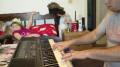 playing keyboard 