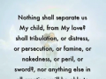 Nothing shall separate us - a word from Lord Jesus 