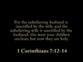 1 Corinthians 7:10-17 