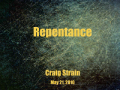 Repentance - Craig Strain - Part 1 