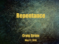 Repentance - Craig Strain - Part 3 