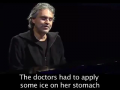 Andrea Bocelli tells a "little story" about abortion. 