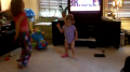 Reecie and Livvy Dancing to Space Jam 