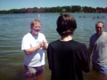 My friend Taylor getting baptised!