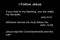 I Follow Jesus 