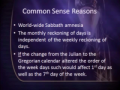The Calendar Changes Lost the Sabbath 1of2 