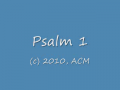 Psalm 1 
