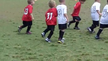 Campbell playing soccer with some rough camera work. :-) 