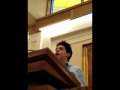 David Archuleta sings Be Still My Soul in church 