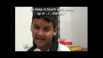 Jesus speaks to this child with severe handicaps. 