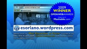 Bro. Eli Soriano's blog was hailed as The Most Educational to Follow 