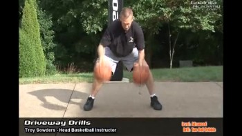 Two Ball Dribble Drill (Advanced Level): Goalrilla Basketball Academy Driveway Drills 