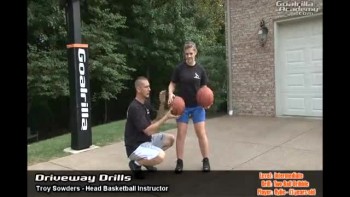 Two Ball Dribble Drill (Intermediate Level): Goalrilla Basketball Academy Driveway Drills 