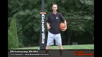Backboard Ball Touches Rebounding Drill (Advanced Level): Goalrilla Basketball Academy Driveway Drills 