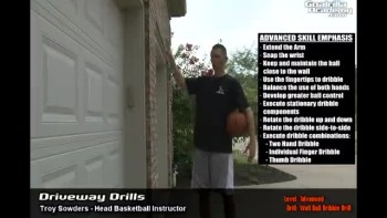 Wall Ball Dribble Drill (Advanced Level): Goalrilla Academy Driveway Drills 