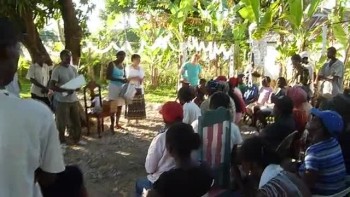 Singing At A Haitian Community Event 