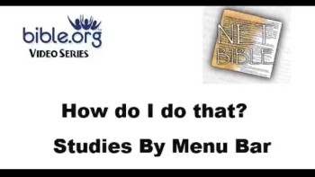 Bible.org's Studies By Menu Bar 