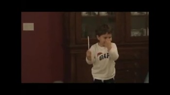 3 year old Jonathan conducting to the 4th movement of Beethoven's 5th Symphony  