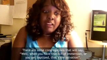 AFTER salvation, you're ready to show the world what has happened inside. This is called baptism.
