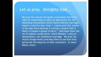 The Evening Prayer 14 Jan 11 - Apple Continues to Reject Traditional Marriage App  