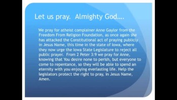 Please subscribe and sign petitions at www.PrayInJesusName.org.  Chaplain Klingenschmitt prays 1-minute daily devotional.