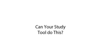 Can Your Study Tool Do This? 