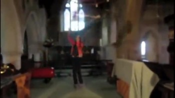 Flagging in a little Church Building 