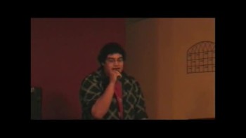 Isaiah performing his song, RIP at Flacos in Live Oak, TX,  RIP is looking to God to heal us from abuse