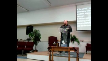 Pastor Mike Mings - Don't let the devil in. 