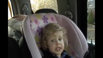 2 year old has new singing style for camera