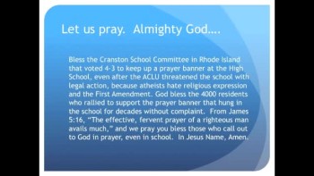 Gordon Klingenschmitt prays 1-minute daily devotional. Please subscribe and sign petitions at www.PrayInJesusName.org
