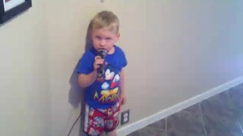 My 2 yr old singing his FAVORITE song - Lift Up Your Face by Third Day. He's really got the intensity!!!