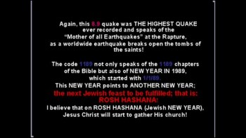 The Honshu Earthquake and the Rapture 