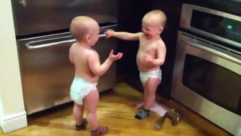 Twin Babies Have a Conversation 