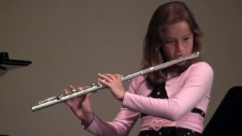 10 year old plays Amazing Grace on the flute 
