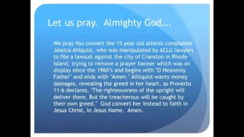 Gordon Klingenschmitt prays 1-minute daily devotional. Please subscribe and sign petitions at www.PrayInJesusName.org
