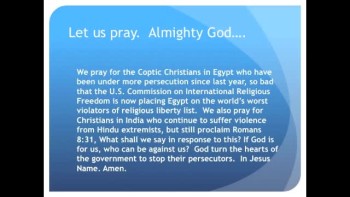 Gordon Klingenschmitt prays 1-minute daily devotional. Please subscribe and sign petitions at www.PrayInJesusName.org<br />