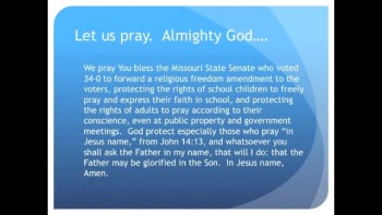 Gordon Klingenschmitt prays 1-minute daily devotional. Please subscribe and sign petitions at www.PrayInJesusName.org<br />