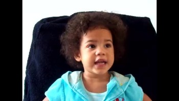 Amazing 2 year old gets really excited saying the Lord's prayer