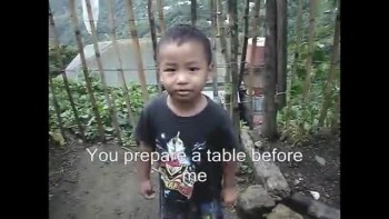 Cute Mayanmar Boy Recites Psalm 23 