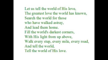 Tell the World of His Love (short version)