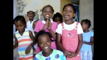 Happy Haitian girls sing I've Got the JOY 