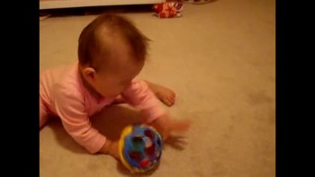 Mayah with her Ball 