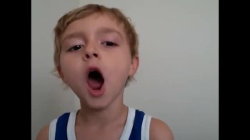 My grandson practicing for the Slider Tabs jingle he'll say as he shows my sister's invention of Slider Tabs.<br />Kids are soooo adorable!!!!