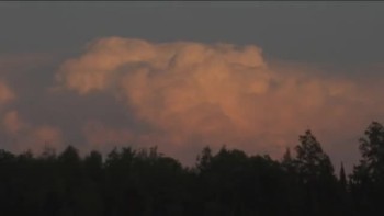 Time Lapse, Clouds at Sunset, Northern Wisconsin 