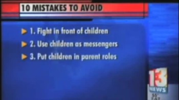 10 Avoidable Mistakes for Divorced Parents & Children Channel 13 Video | Orlando Christian Divorce Counseling<br />"Keeping the Kids Out of Your Divorce!"<br />10 Errors Parents make during a Divorce: <br />1. Battle in front of the children<br />2. Use the child as a messenger <br />3. Put child in a "parent role"<br />4. Disrupt the usual support systems for children <br />5. Become the "Disney" parent<br />6. Date in front of children the first year after divorce<br />7. Make promises you can't keep<br />8. Make child feel one parent is the "good" parent and the other the "bad" parent<br />9. Have different rules at each house<br />10. Discuss money matters with the child<br />To Read more on these mistakes and how knowing this ahead of time can minimize the effects on the children, go to http://www.totallifecounseling.com/divorce.htm <br />Groups Available-How we can help!<br />For a Christian Counselor in the Orlando, Lake Mary, East Orlando or Clermont Florida call (407) 248-0030 or http://www.TotalLifeCounseling.com