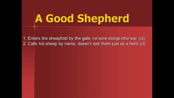 09-25-2011, Al Yoder, Shepherds, Sheep, Wolves, John 10 