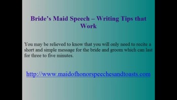 Maid of Honor Toasts - Recalling Memories, Updating Past Experiences and Predicting Good Future 