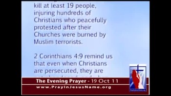 The Evening Prayer - 19 Oct 11 - Egyptian Police allow Muslims to Slaughter Christians 