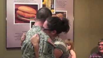 Soldier Surprises His Wife at Chick-fil-A! 